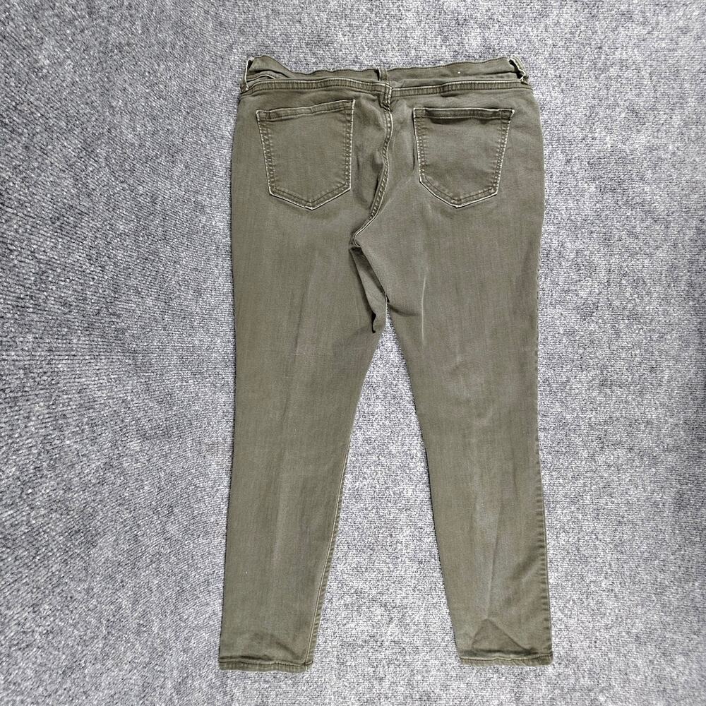 Old Navy RockStar Jeans Womens Sz 16 OG Green Skinny Stretch  9" Rise